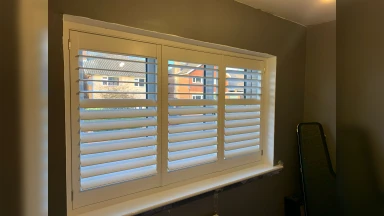 Short full height window shutter