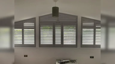 Wide peaked window shutter